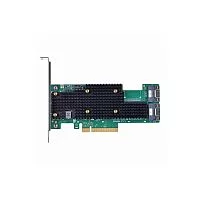 HBA-адаптер Broadcom 9600-16i SGL (05-50111-00) PCIe v4 x8 LP, Tri-Mode SAS/ SATA/ NVMe 24G HBA, 16port (2*int SFF8654), SAS4016 IOC, RTL (05-50111-00001 / 03-50111-00001)