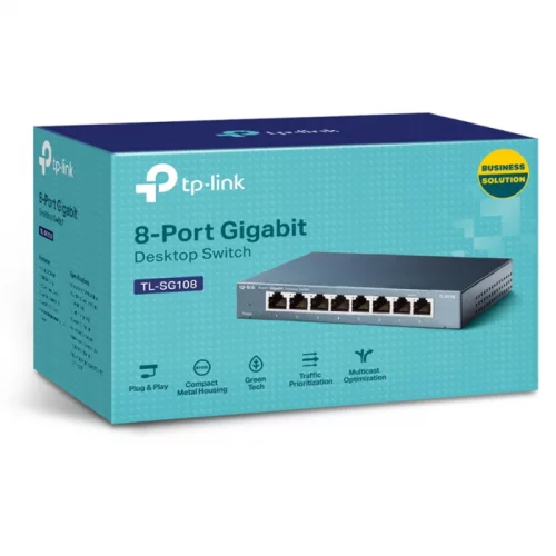 Коммутатор TP-LINK 8 x RJ45 (TL-SG108) фото 3