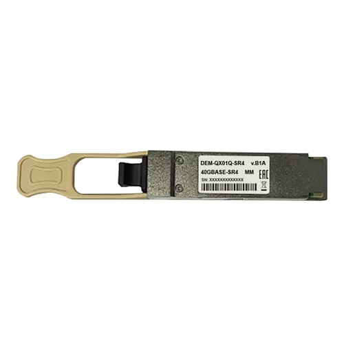 Трансивер QSFP+/ QSFP+ Transceiver, 40GBase-SR4, MPO, 850nm, Multi-mode, OM3:100M/OM4:150M (QX01Q-SR4/B1A)
