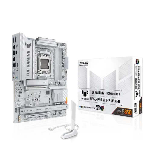 Материнская плата ASUS TUF GAMING B850-PRO WIFI7 W NEO AM5 ATX 4xDDR5 2хPCIEx16 2xPCIEx1 3xM.2 2xUSB-C DP HDMI 2.5GLAN Wi-Fi 7 (90MB1NW0-M0EAY0)