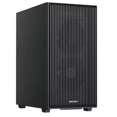 XASTRA Корпус A307M 2BK SI Black mATX/Mesh/Metal left panel / 2x120mm PWM FC black fans/ A307M-2FC12BK-SI