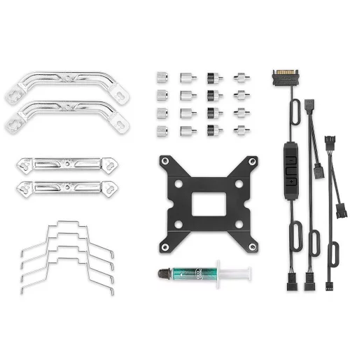 Вентилятор Deepcool AS500 PLUS RTL {6} (727071) (Height 164mm, 6mm x 5pcs, Fan 140mm*2, 500;1200RPM ±10%, < 29.2 dB(A), 4-pin PWM, TDP 220W, Screw, Socket AMD AM4, Intel LGA 2066/ 2011-v3/ 2011/ 1700/ 1200/ 115x) {8} (R-AS500-BKNLMP-G) фото 9