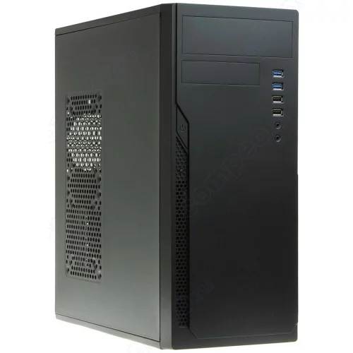 Корпус c блоком питания 450 Ватт/ Case Foxline FL-301, ATX, 1x5.25EXT, 1x3.5EXT, 4x3.5INT, 4xUSB2.0, HDA, w/o FAN, w/450W ATX PSU, w/1.2m EU pwr cord (FL-301-FZ450R)