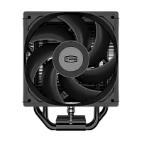 Кулер для процессора/ CPU Cooler PCCooler RT500 Digital BK (240W, 4-pin PWM, LED temp., 152mm, Al/Cu, 5x6mm, 1x120mm, 73.32CFM, 34.9dBA, 2200RPM, S: 1851/1700/1200/115X, AM5/AM4, black)