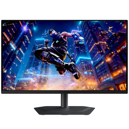 Монитор 27 Gigabyte MO27Q3 EK Black (QD OLED, 2560 x 1440, 360Hz, 0,03ms, 250cd/ m-]1000(пиковая), 1500:1, 2xHDMI-2.1, DP-1.4, 3xUSB3.2, USB Type-C(18Вт),Pivot (20VM0-MO27Q3BT-2EKR)