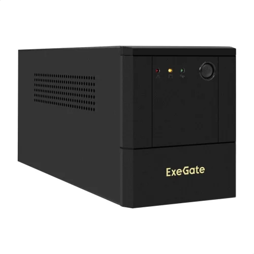 Exegate EX299947RUS ИБП ExeGate SpecialPro UNB-1000.LED.AVR.8C13 (1000VA/700W, LED, AVR, 8*C13, батарея 12V 7.2Ah - 2 шт., металлический корпус, Black)
