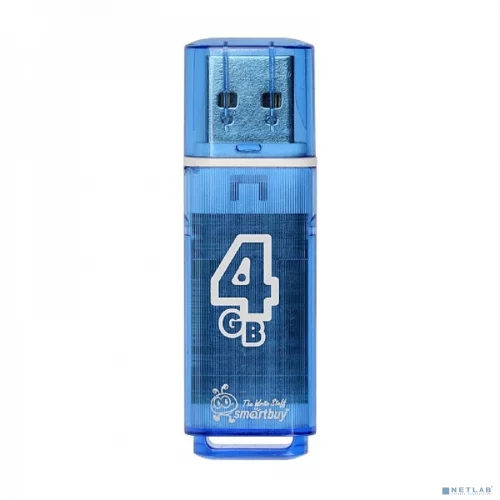 Smartbuy USB Drive 4GB Glossy series Blue (SB4GBGS-B)
