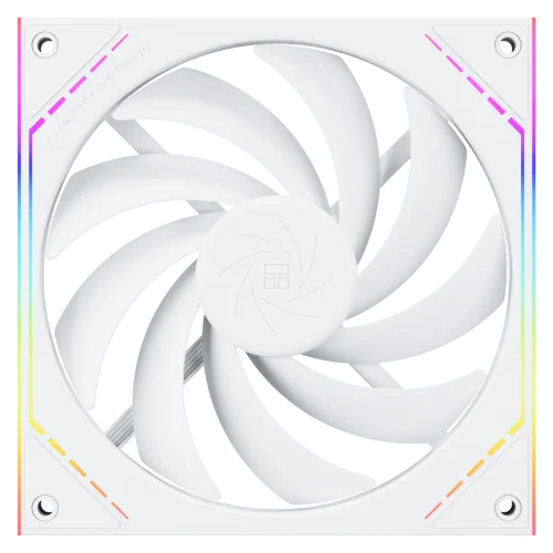 Кулер для корпуса/ Case Cooler Thermalright TL-M14W (140x144x25mm, 4-pin PWM, ARGB, 88.75CFM, 23.7dBA, 1500RPM, White)