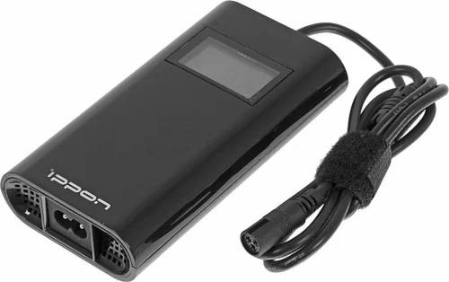 Блок питания Ippon D90U автоматический 90W 15V-19.5V 8-коннект. 4.5A 2.1A от бытовой электросети LСD индикатор