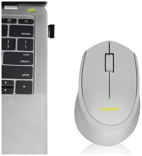 Мышь LOGITECH M280 серая беспроводная 2.4 ГГц, USB, 3 кн., 1000 dpi, 1 x AA, (910-004310) фото 3