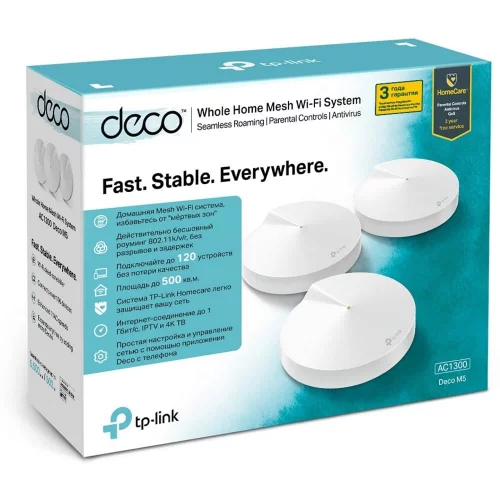 Комплект точек доступа TP-Link Deco M5 3 шт. (DECO M5(3-PACK) (DECO M5(3-PACK)) Комплект точек доступа TP-Link Deco M5 3 шт. (DECO M5(3-PACK) фото 3