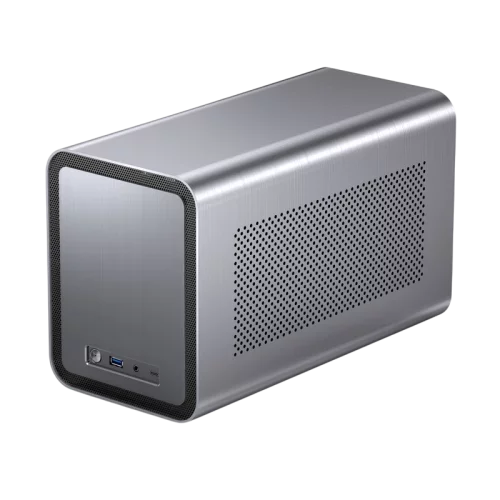 Корпус без блока питания/ Case JONSBO N1, Desktop SFF, 1x140mm, 1xUSB-A 3.0 + 1xUSB-C 3.2, SFX PSU Support, mITX Gray (N1 GRAY)