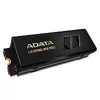 Твердотельный накопитель/ ADATA SSD LEGEND 970 PRO, 2000GB, M.2(22x80mm), NVMe 2.0, PCIe 5.0 x4, 3D NAND, R/W 14000/10000MB/s, IOPs 1 800 000/1 300 000, TBW 1480, DWPD 0.4, with Heat Sink (5 лет) (SLEG-970P-2TCI)