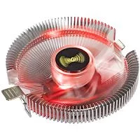 Exegate EX286226RUS Кулер ExeGate Wizard EE91-PWM.RED (Al, LGA775/1150/1151/1155/1156/1200/1700/1851/AM2/AM2+/AM3/AM3+/AM4/AM5/FM1/FM2/754/939/940, TDP 75W, Fan 90mm, PWM, 800-2400RPM, Hydro bearing,