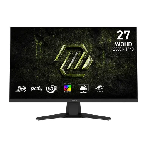 Монитор MSI MAG 274QF E20 27 16:9 WQHD(2560x1440) Rapid IPS Flat, DisplayHDR 400, 0,5msGTG, 1200:1, 100M:1,300nits,2xHDMI 2.0b, DP 1.4a,Tilt,VESA,200Hz,Black,1y w-ty (9S6-3CE41H-095)