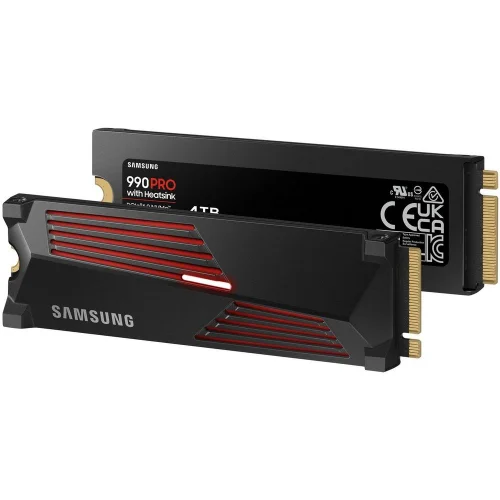 Твердотельный накопитель SSD M.2 2280 4TB Samsung 990 PRO with Heatsink MZ-V9P4T0GW PCIe Gen4x4 with NVMe, 7450/6900, IOPS 1600/1550K, MTBF 1.5M, Samsung V-NAND TLC, 4GB LPDDR4MB, 2400TBW, RTL фото 7