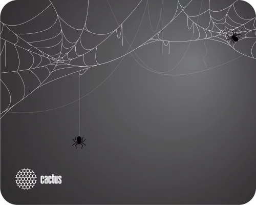 Коврик для мыши Cactus Spider gray черный 250x200x3мм (CS-MP-D13S)