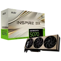 Видеокарта MSI RTX5070 INSPIRE 3X OC 12GB GDDR7 192bit 3xDP HDMI 3FAN RTL (RTX 5070 12G INSPIRE 3X OC)