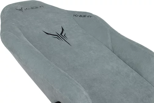 Кресло игровое Knight N1 Fabric серо-голубой Light-28 с подголов. крестов. металл (KNIGHT N1 SKY) фото 35