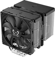 Кулер для процессора/ CPU Cooler Scythe Fuma 3 (230W, 4-pin PWM, 154mm, Al/ Cu, 6x6mm, 2x120mm, 39.44/ 67.62CFM, 23.8/ 28.6dBA, 1500RPM, S: 1851/ 1700/ 1200/ 115X/ 2011(v3)/ 2066, AM5/ AM4, silver, black) (SCFM-3000)