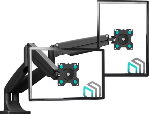 Кронштейн для мониторов Onkron G200 черный 13-32 макс.18кг настольный поворот и наклон верт.перемещ. фото 2