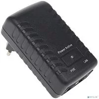 ORIENT SAP-48POE 1A, PoE инжектор питания 48W, AC 100-240V/ DC 48V, 1.0A, вход: RJ45 LAN 10/ 100, выход: RJ45 PoE тип B (4/ 5+,7/ 8-), совместим с оборудованием PoE IEEE 802.3af, (30428)