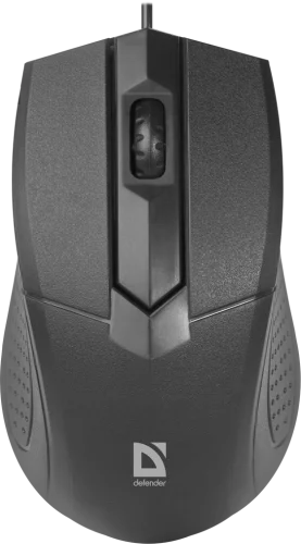 Defender Проводная оптическая мышь Optimum MB-270 PRO:черн,3кн,1200dpi,1.8м,тефл (52271)