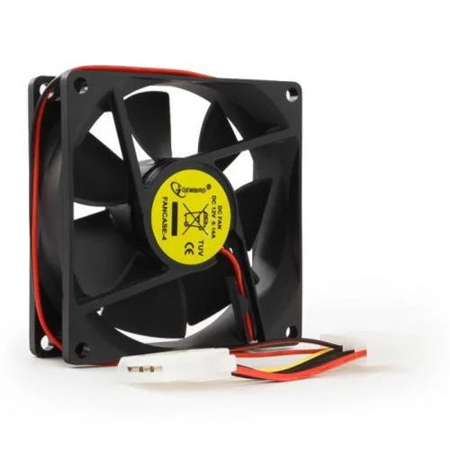 Gembird Вентилятор для корпуса 80x80x25mm, широкий разъем 4pin [8025K/ FANCASE-4]