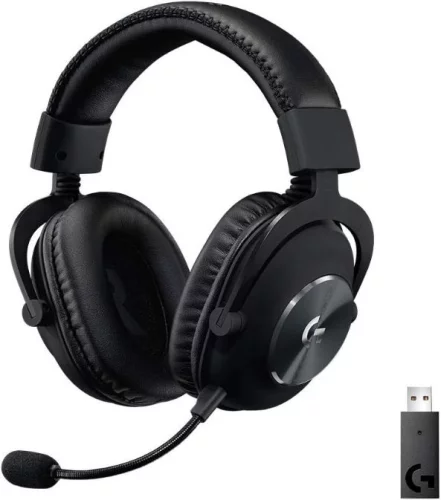 Наушники с микрофоном Logitech G Pro X Lightspeed черный 2м мониторные Radio оголовье (981-000909)
