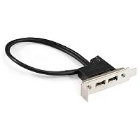 Exegate EX298293RUS Планка портов в корпус 2xUSB2.0 ExeGate BrctUSB2-2A-LP (USB 2.0 9pin (IDC 9pin F) --] 2x USB 2.0 Af, кабель 20см, Low Profile)