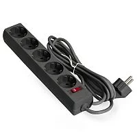 Exegate EX221175RUS Сетевой фильтр Exegate SP-5-1.8B (5 розеток, 1.8м, евровилка, черный)