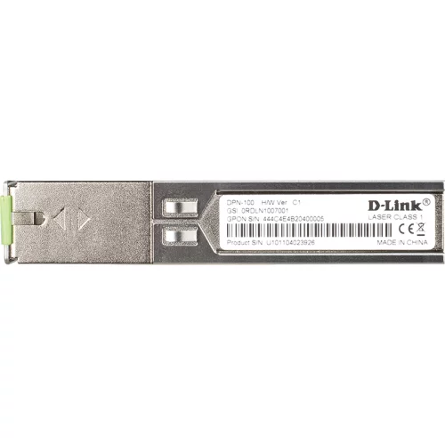Трансивер/ DPN-100 GPON ONT Class B+ SFP Transceiver, SC/ APC, Single-mode, Tx: 1310nm, Rx: 1490nm, 20KM (DPN-100/ C1A) (DPN-100/C1A)