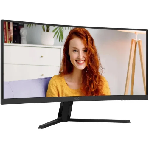 Монитор AOC 34 CU34B3E 1500R, 21:9, UWQHD, 1/4ms, 300cd, 120Hz, HDMI, DP фото 2