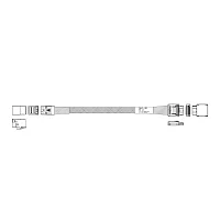Кабель Amphenol RML42-1483 Cable OcuLink SFF8611 4i -TO- SFF8643 , 85 Ohm, PCIe Gen4, L:57cm