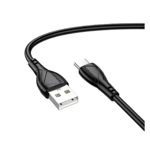 BOROFONE BX121/ USB кабель Type-C/ 1m/ 3A/ черный (B-23061)