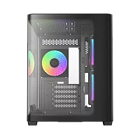 корпус Ocypus Iota C50 BK Curve ARGB Digital, MATX, Type-C*1, USB3.0*2, REAR 1x120mm ARGB, MB SIDE 2x120mm ARGB