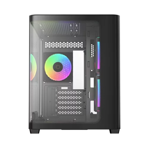 корпус Ocypus Iota C50 BK Curve ARGB Digital, MATX, Type-C*1, USB3.0*2, REAR 1x120mm ARGB, MB SIDE 2x120mm ARGB