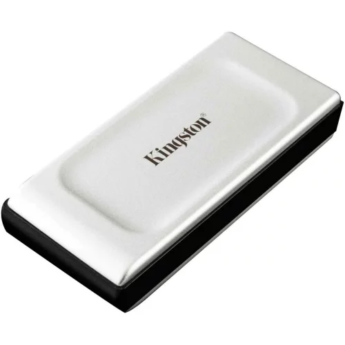 Твердотельный накопитель/ Kingston External SSD XS2000, 2000GB, Type-C, USB 3.2 Gen 2x2, R/W 2000/2000MB/s, IP55, 70x33x14mm, Silver (12 мес) (SXS2000/2000G)