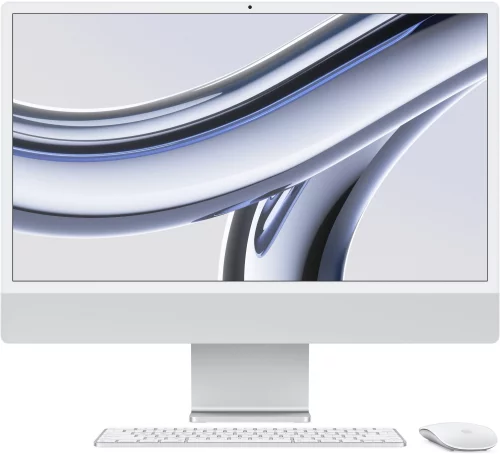 Моноблок Apple iMac A2874 (Z1950022V) Моноблок Apple iMac A2874 24 4.5K M3 8 core (4.05) 8Gb SSD512Gb 8 core GPU macOS WiFi BT 143W клавиатура мышь Cam серебристый 4480x2520 (Z1950022V)