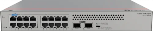 Коммутатор HUAWEI S110-16T2S (16*10/ 100/ 1000BASE-T ports, 2*GE SFP ports, built-in AC power, fanless) (98012200)