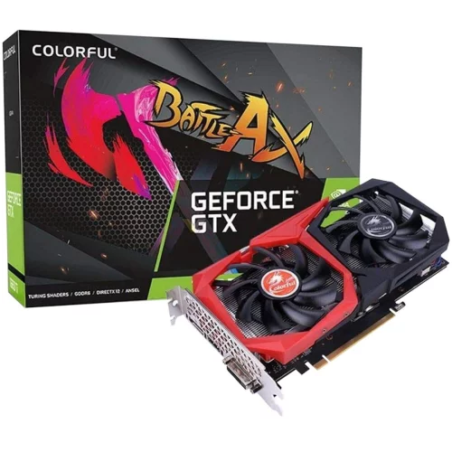 Видеокарта Colorful GTX1650 EX 4GD6-V 4GB GDDR6 128bit DVI DP HDMI 2FAN RTL (GTX 1650 EX 4GD6-V)