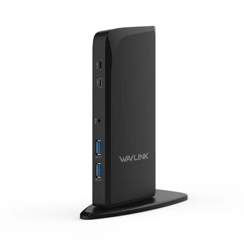 Док-станция Docking Station WAVLINK USB-C&USB3.0 Universal with 65W PowerDelivery Include 20V/ 5A PowerAdapter/ 4xUSB3.0/ 2xUSB-C/ 1xHDMI 4K 30HZ/ 1xHDMI 2K 50HZ/ 1xDVI/ DVItoVGA adapter/ 1xGigabit LAN/ 1xAudio In/ Out (WL-UG39PD1)