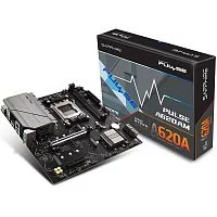 Материнская плата Sapphire A620AM PULSE A620, AM5, 2*DDR5, 1*PCIEx16, 1*PCIEx4, 2*M.2, 4*USB3.2Gen1, 6*USB2.0, 4*SATA3.0, 1G, DP, HDMI, M-ATX, RTL (52118-03-40G)