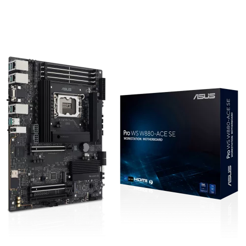 Материнская плата ASUS PRO WS W880-ACE SE LGA 1851 ATX 4xDDR5 3xPCIEx16 4xM.2 Thunderbolt USB-C HDMI VGA 2x2.5GLAN (90MB1KV0-M0EAY0)
