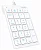 Клавиатура проводная Dareu LK22 White, цифровой блок, LK22 WHITE (LK22 WHITE)