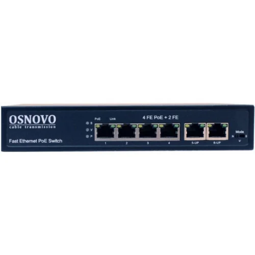SW-20600(80W) PoE коммутатор Fast Ethernet на 6 RJ45 портов. (OSN-13231) фото 3
