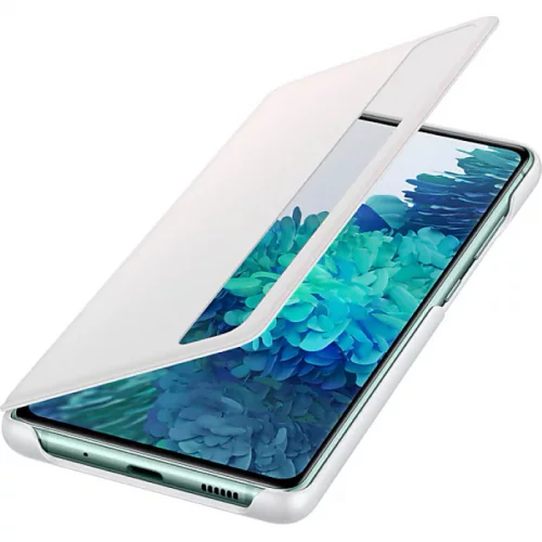 Чехол Samsung Smart Clear View Cover флип-кейс для Samsung Galaxy S20 FE белый (EF-ZG780CWEGRU) фото 4