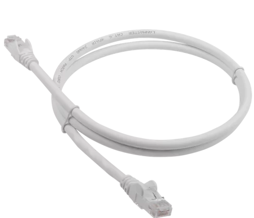 Патч-корд LANMASTER LSZH UTP кат.6, 0.5 м, белый (LAN-PC45/ U6-0.5-WH) (LAN-PC45/U6-0.5-WH)
