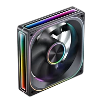 Кулер для корпуса/ Case Cooler JONSBO ZA-120BR Reverse (120x120x28mm, 4-pin PWM, ARGB, 62.4CFM, 37.3dBA, 2400RPM, Black)