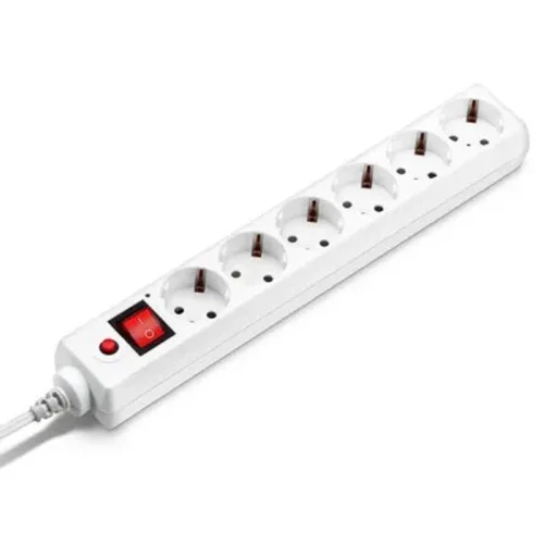 BURO Сетевой фильтр, 6 розеток, 1.8 метра, (600SH-1.8-UPS-W ), белый (коробка) {992306} фото 2